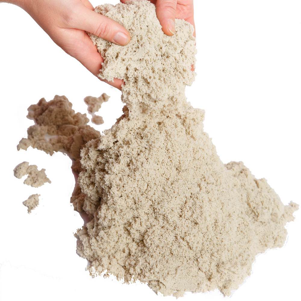 Песок космический сиреневый 1 кг, песочница и формочки  